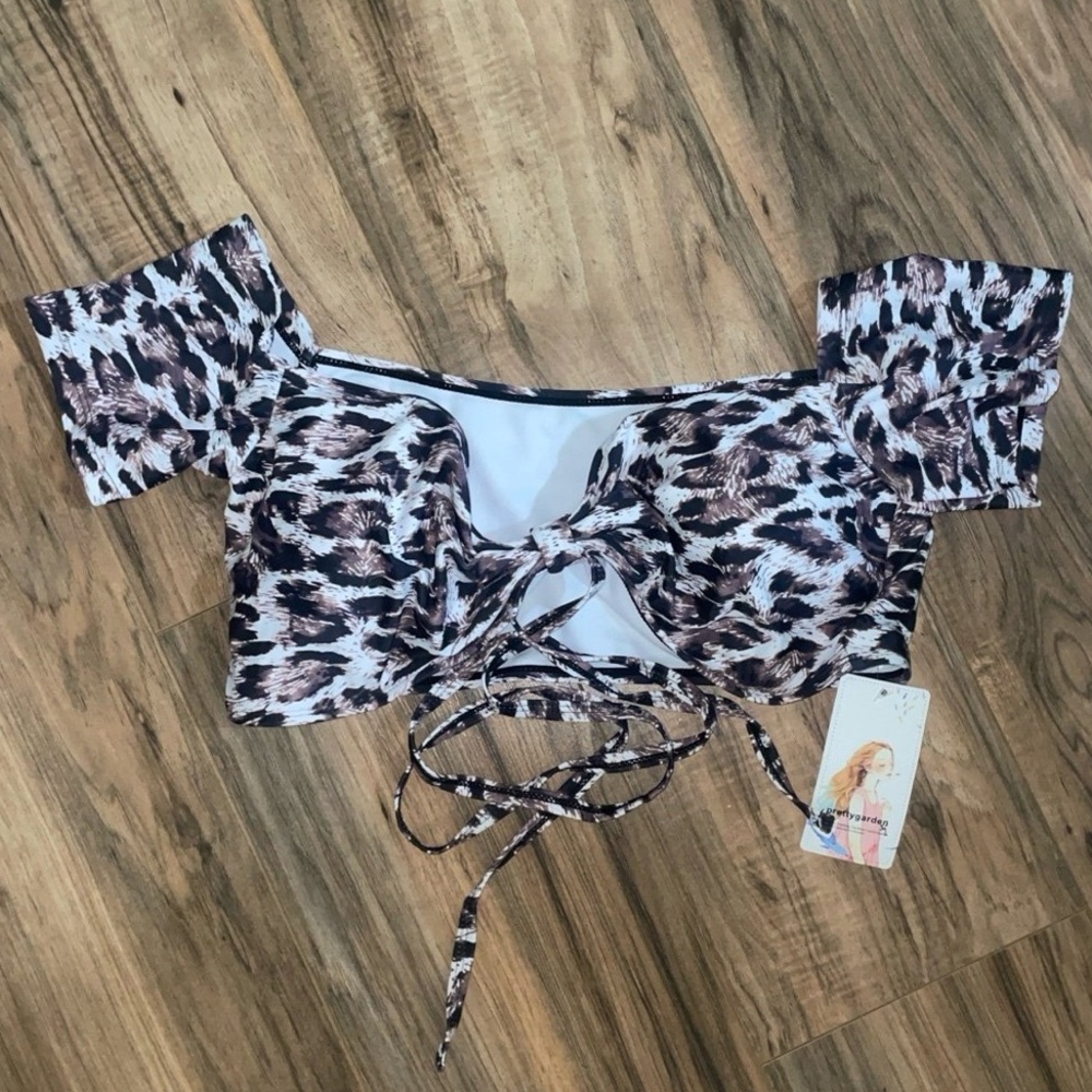 Leopard Print bikini top new with tags - Picture 4 of 16